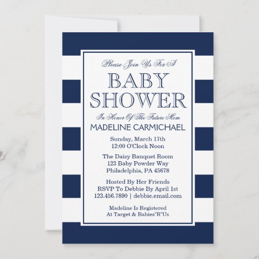 Baby shower kaart (Voorkant)