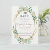 baby shower kaart (Staand voorkant)