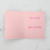 Baby shower kaart (Binnen)