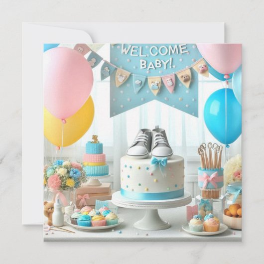 Baby shower kaart (Voorkant)