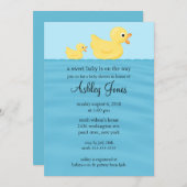 Baby shower kaart (Voorkant / Achterkant)