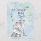 Baby shower kaart (Voorkant / Achterkant)