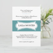 baby shower kaart (Staand voorkant)