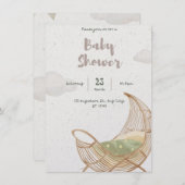 Baby shower kaart (Voorkant / Achterkant)