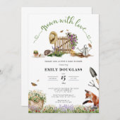 Baby shower kaart (Voorkant / Achterkant)