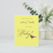 Baby Shower Kaart (Staand voorkant)