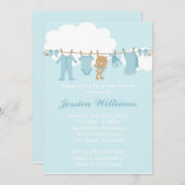 Baby shower kaart (Voorkant / Achterkant)