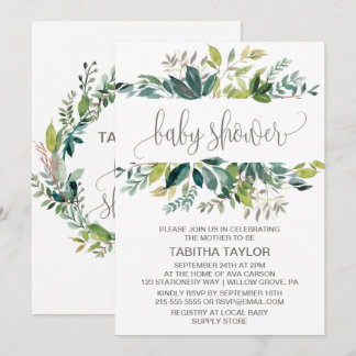 Baby shower kaart