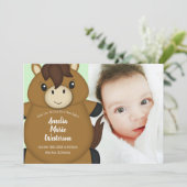 Baby shower kaart (Staand voorkant)