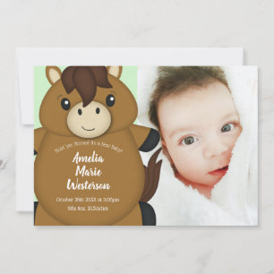 Baby shower kaart