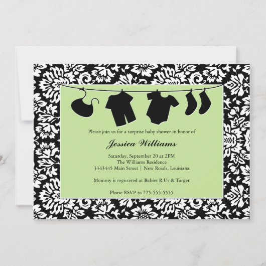 Baby shower kaart (Voorkant)