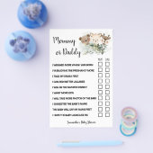 Baby shower Kaart van het  (Enkel)