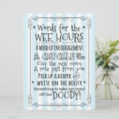 baby shower Kaart voor luier (Staand voorkant)