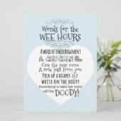 baby shower Kaart voor luier (Staand voorkant)