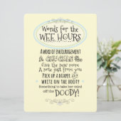 baby shower Kaart voor luier (Staand voorkant)