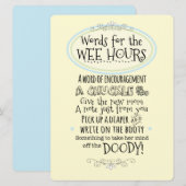 baby shower Kaart voor luier (Voorkant / Achterkant)