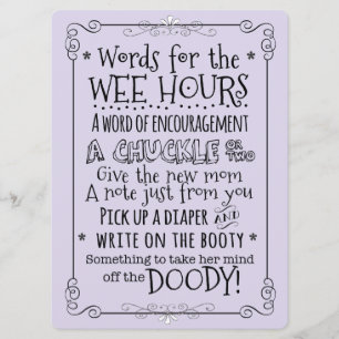 baby shower Kaart voor luier