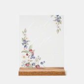 Baby shower Kaarten & Geschenken Wilde bessen & Bl Acryl Bord (Voorkant)