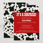 Baby shower Kabelafdrukken Kaart (Voorkant / Achterkant)