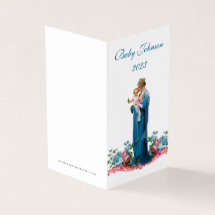 Baby shower Kandle katholieke gebeden Visitekaartjes