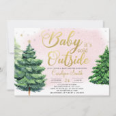 Baby shower kerstmis kaart (Voorkant)