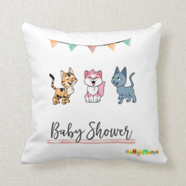 Baby shower - kittens werpen kussen