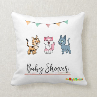 Baby shower - kittens werpen kussen
