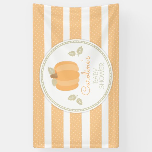 Baby shower kleine pompoHerfst Spandoek (Verticaal)
