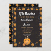 Baby shower kleine pompoTrick or treat Kaart (Voorkant / Achterkant)