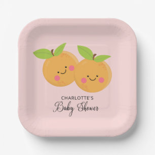 Baby shower kleine snijdtinten papieren bordje