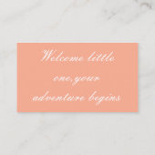 Baby Shower – Kleine Wonderviering Informatiekaartje (Achterkant)