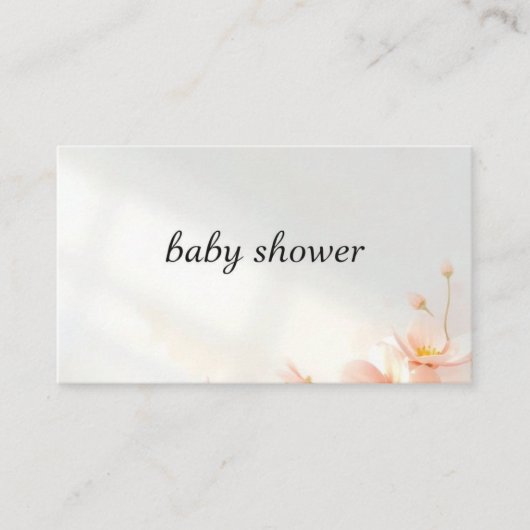 Baby Shower – Kleine Wonderviering Informatiekaartje (Voorkant)