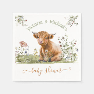 Baby shower Koe Heilige Hoogland Servet