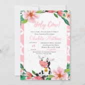 Baby shower Koe Kaart (Voorkant)