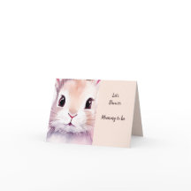 Baby Shower Konijn Pastel Roze Schattig