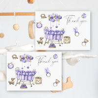 Baby shower kraamcadeau - bedankkaart