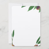 baby shower kraft moderne olive toscane invitation (Dos)