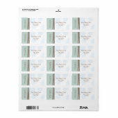 Baby shower Label - Blauw & Bruin - Het is een jon (Full Sheet)