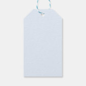 Baby shower Label Geel en blauw Cadeaulabel (Achterkant)