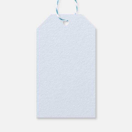 Baby shower Label Geel en blauw Cadeaulabel (Achterkant)