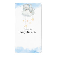 Baby shower label stickers