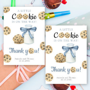Baby shower Lait et Cookies - Carte de remerciemen