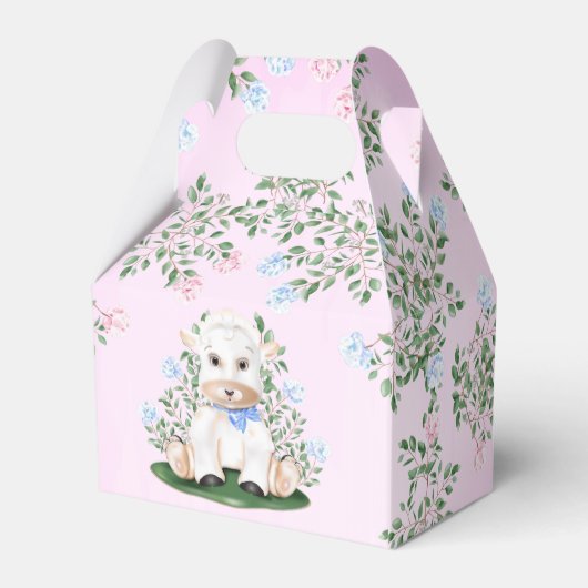 Baby shower lammeren bedankdoosjes (Achterkant)