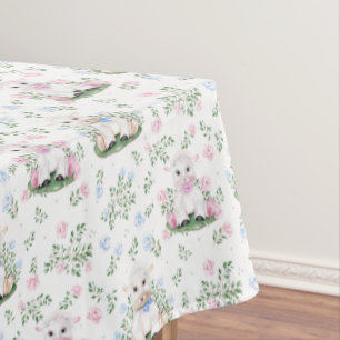 Baby shower lammeren tafelkleed