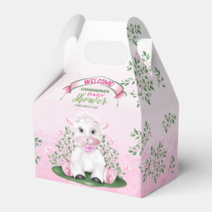 Baby shower lamproze Floral Bedankdoosjes