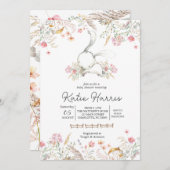 Baby shower lapin, bébé lapin Invitation (Devant / Derrière)