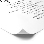 Baby shower late night luiers teken poster (Hoek)