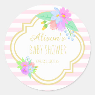 Baby shower lentevloervloeren ticker 1,5 inch ronde sticker