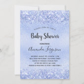 Baby shower lichtblauw jongetje kaart (Voorkant)