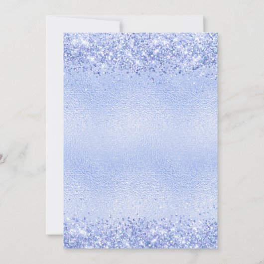 Baby shower lichtblauw jongetje kaart (Achterkant)